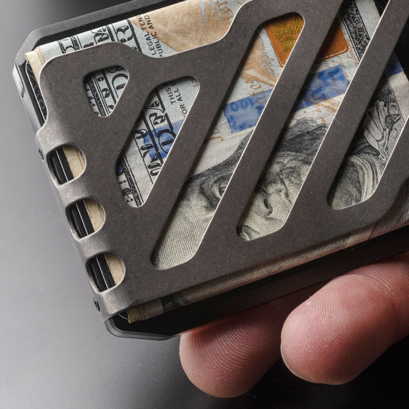 Load image into Gallery viewer, SK1 SLIDE KICK WALLET WITH TITANIUM MONEY CLIP
