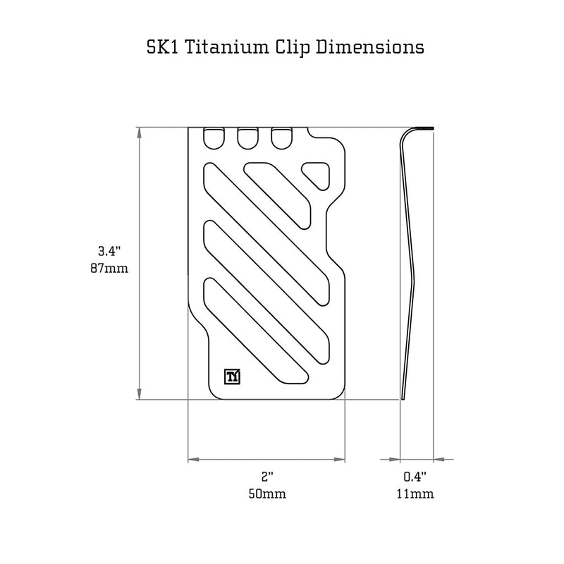 Load image into Gallery viewer, SK1 TITANIUM MONEY CLIP

