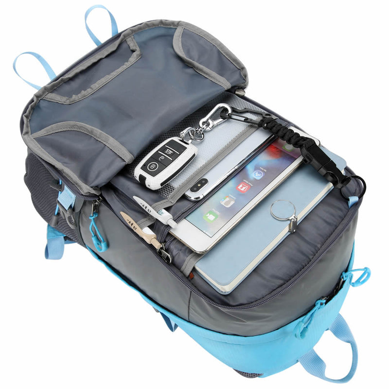 Load image into Gallery viewer, High Visibility Blue Reflective Commuter Bike Backpack |Riderbag Reflektor35
