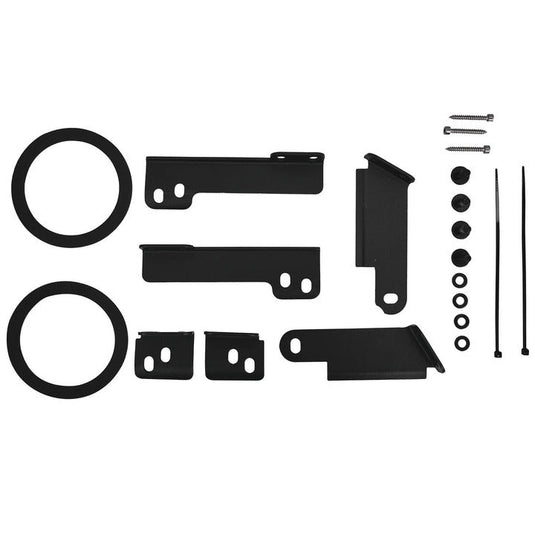 Polaris Slingshot Front Kick Empty Panel Pods With Digital LED Lights fits 2 x 6.5" Speakers and 2 x 3.8" Bullet Tweeters | 2015 - Current