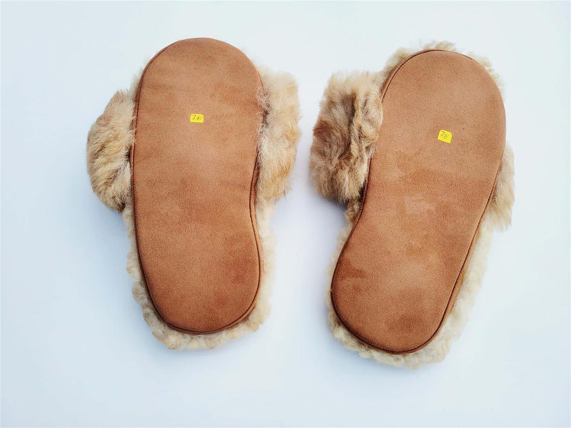 Load image into Gallery viewer, Slide-In Fluffy Furry Fuzzy Alpaca Fur Slippers
