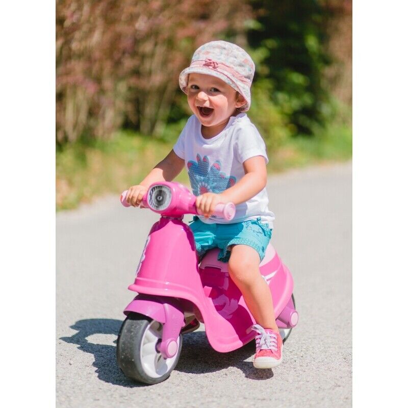 Load image into Gallery viewer, Smoby Pink Ride-On Scooter with Silent Wheels - Perfect for Little Riders!
