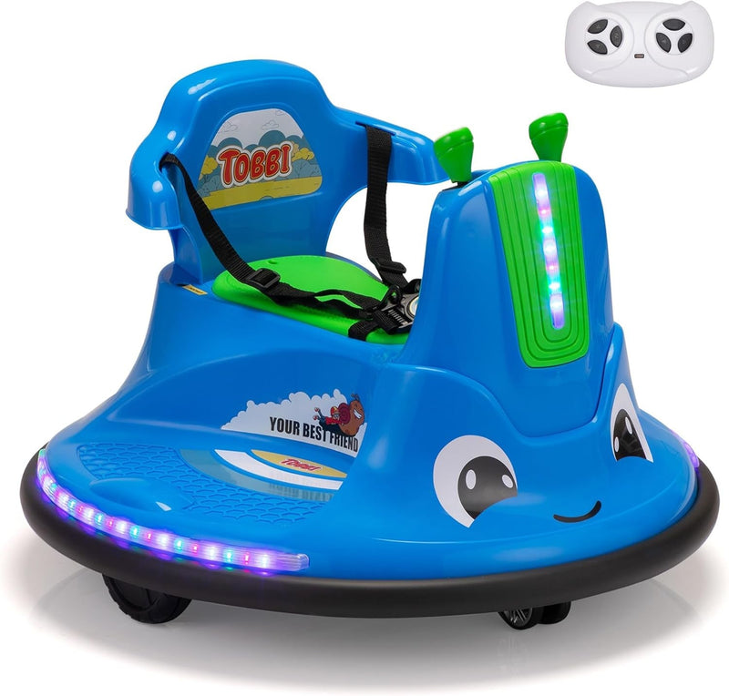Load image into Gallery viewer, 12V Kids Electric Ride-On Snail Baby Bumper Car with Remote Control
