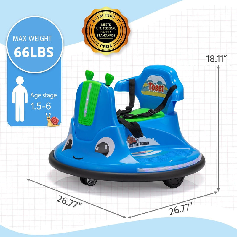 Load image into Gallery viewer, 12V Electric Kids Ride-On Bumper Car with Remote Control
