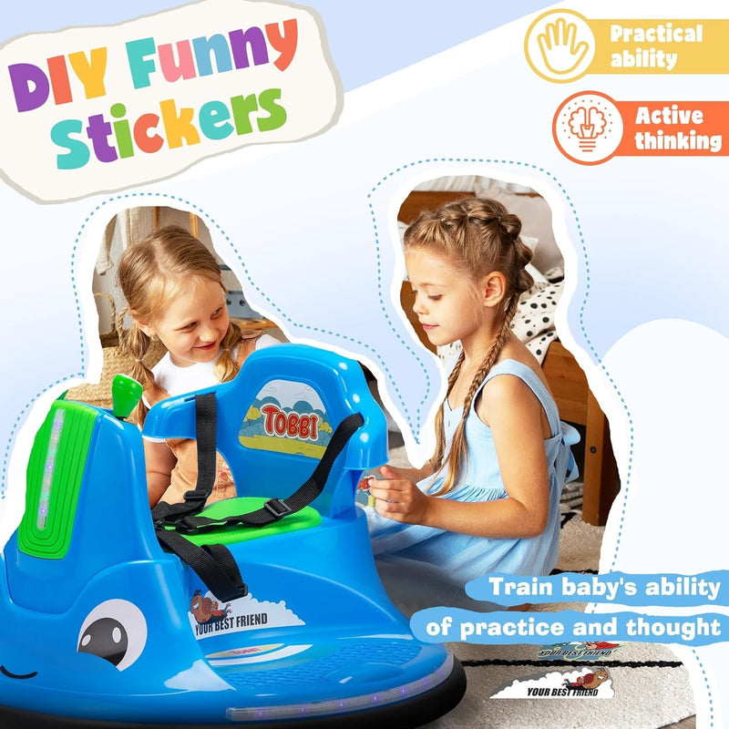 Load image into Gallery viewer, 12V Electric Kids Ride-On Bumper Car with Remote Control
