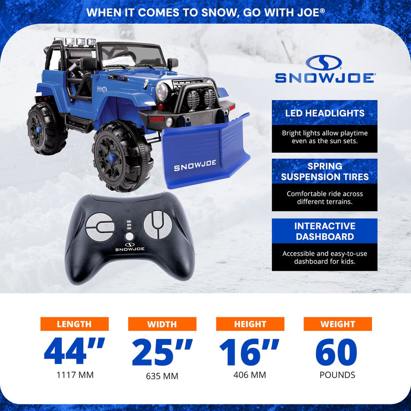 Load image into Gallery viewer, 24V Ride-On Snow SUV Toy with Plow, Scoop, and Parental Remote Control
