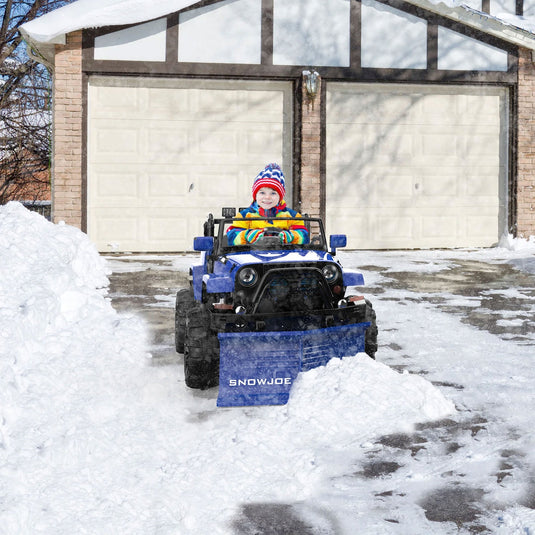 24V Ride-On Snow SUV Toy with Plow, Scoop, and Parental Remote Control