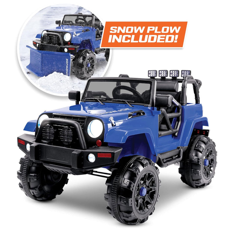 Load image into Gallery viewer, 24V Ride-On Snow SUV Toy with Plow, Scoop, and Parental Remote Control
