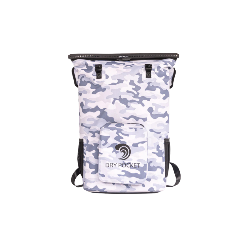 Load image into Gallery viewer, Waterproof Floating Backpack Cooler - Snow Camo
