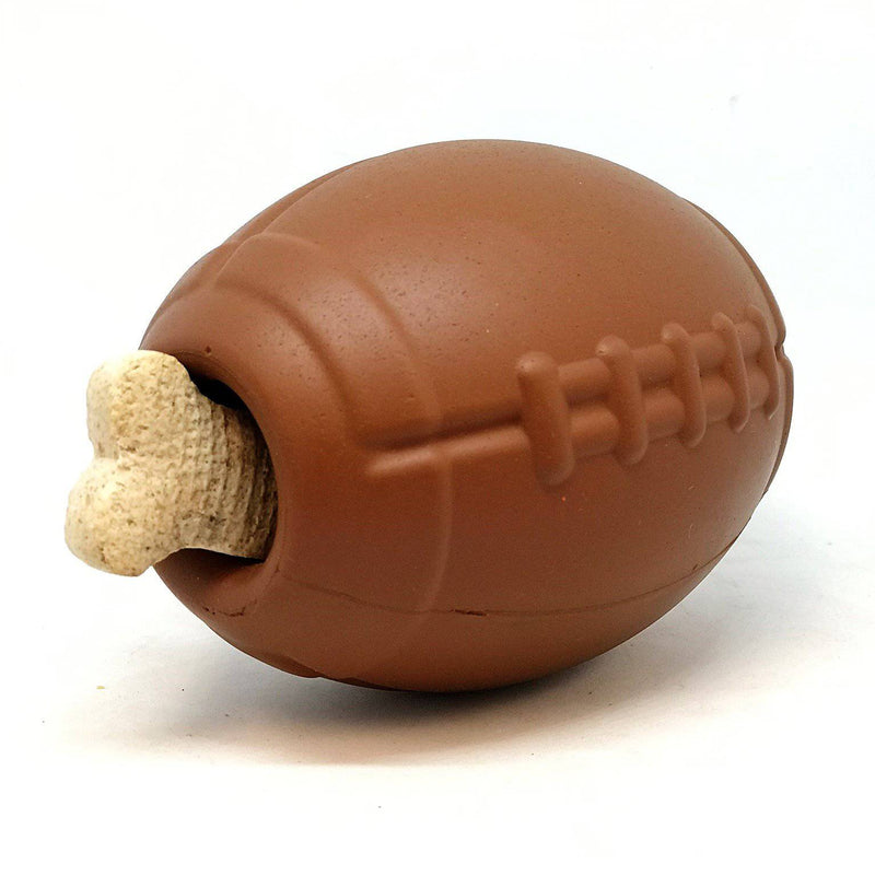 Load image into Gallery viewer, Football Dog Chew Toy &amp; Treat Dispenser - USA Made | SodaPup
