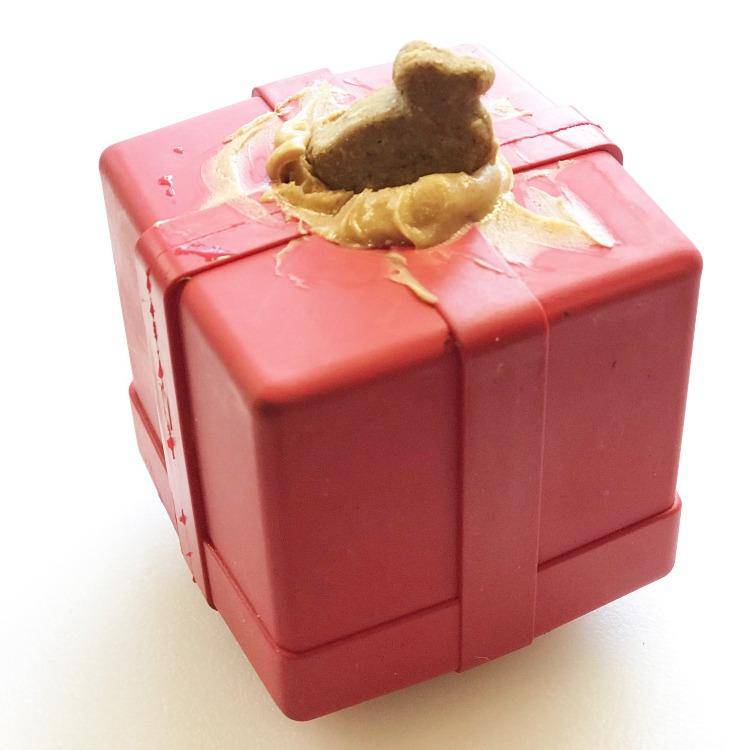 Load image into Gallery viewer, Gift Box eDispenser - Durable Rubber Treat Dispenser for Dogs | USA Made
