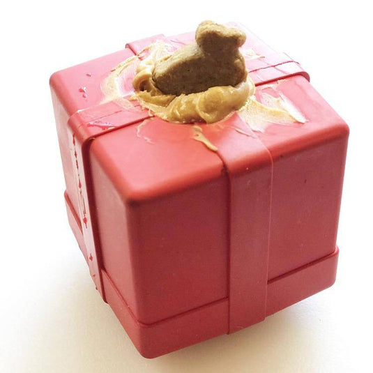 Gift Box eDispenser - Durable Rubber Treat Dispenser for Dogs | USA Made