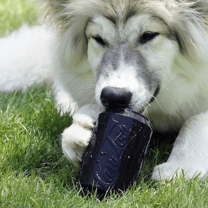 Load image into Gallery viewer, Magnum Can Toy Rubber Dog Chew Toy for Extreme  Chewers | Treat Dispenser | USA Made
