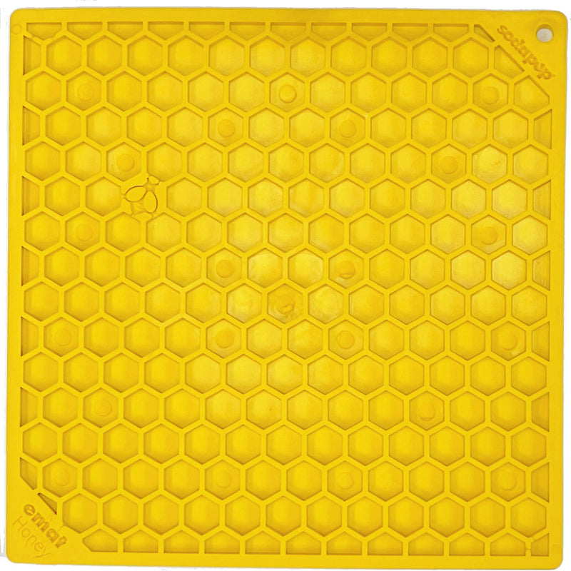 Load image into Gallery viewer, Honeycomb eMat - Enrichment Lick Mat for Dogs and Cats | eMat Enrichment Toy for Anxiety Relief | SodaPup
