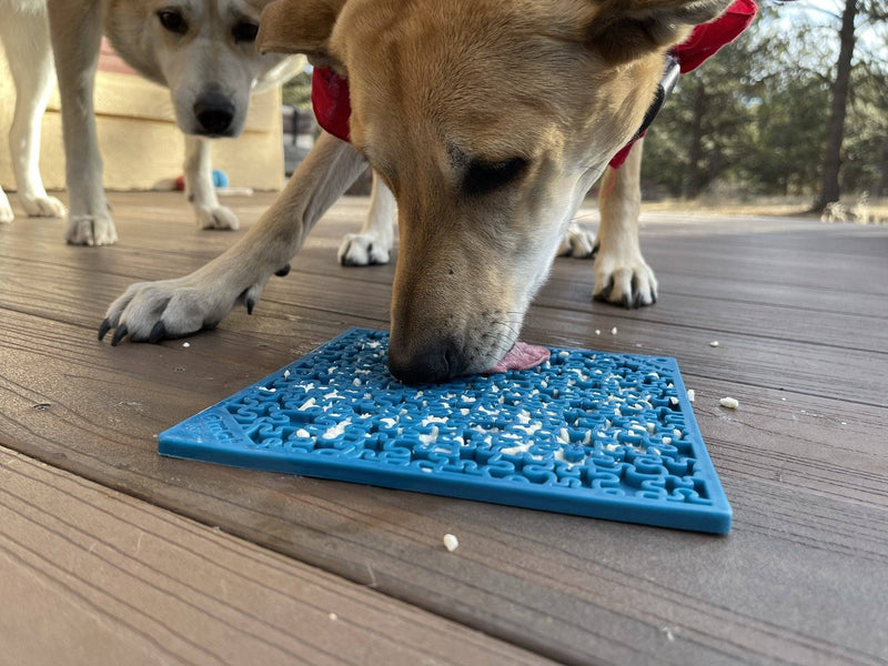 Load image into Gallery viewer, Jigsaw Puzzle eMat - Enrichment Lick Mat for Dogs and Cats | eMat Enrichment Toy for Anxiety Relief | USA Made
