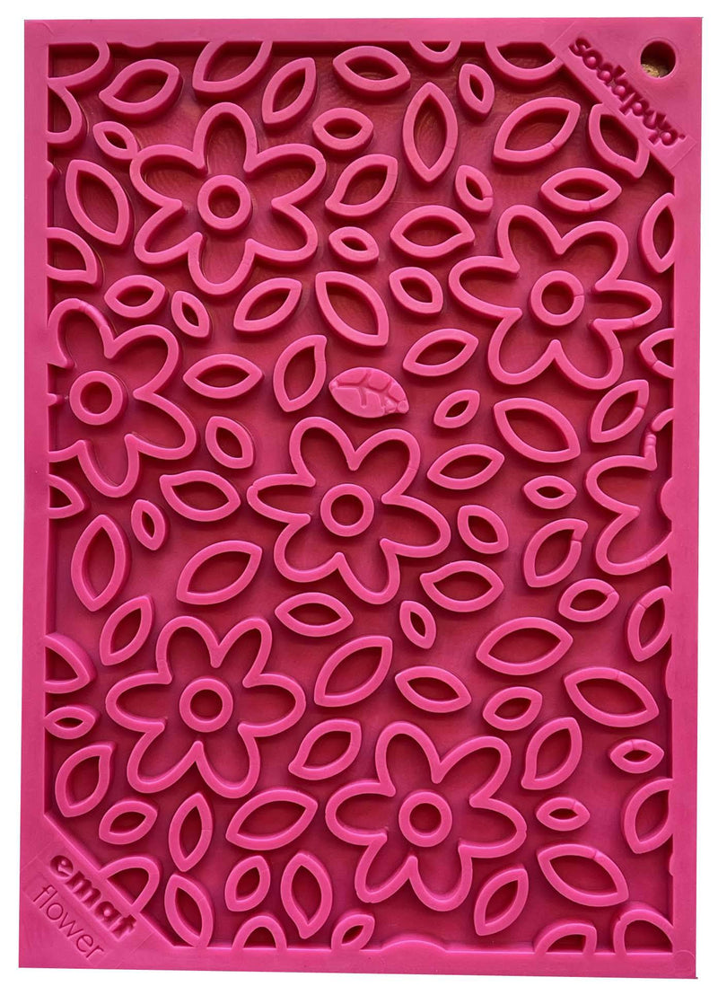 Load image into Gallery viewer, Flower Power emat - Enrichment Lick Mat for Dogs and Cats | Flower Design | USA Made
