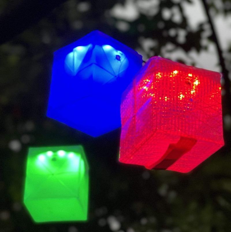 Load image into Gallery viewer, SolarPuff Merlin Multicolor Solar Lantern – Color Mood Light, Waterproof &amp; Foldable
