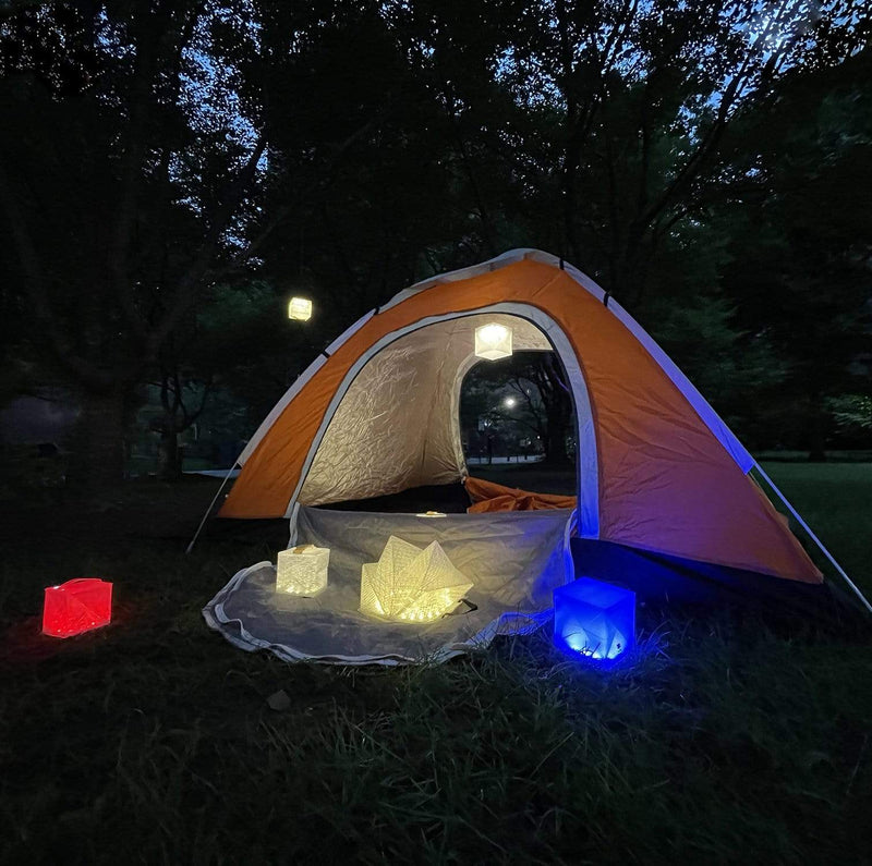 Load image into Gallery viewer, SolarPuff™ Hybrid Solar Lantern – Warm &amp; Bright
