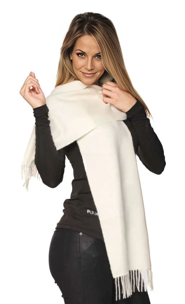 Load image into Gallery viewer, Solid Weave Brushed Alpaca Scarf
