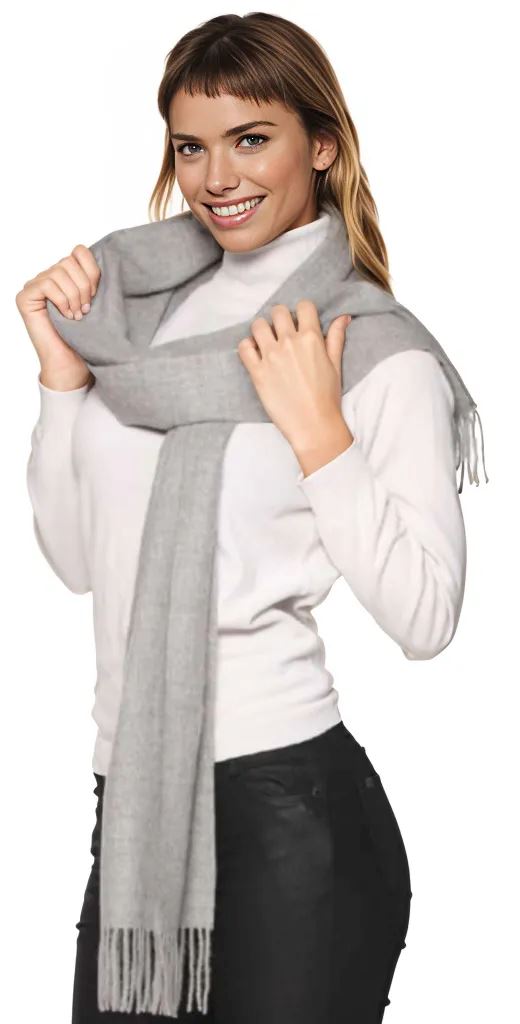 Load image into Gallery viewer, Solid Weave Brushed Alpaca Scarf
