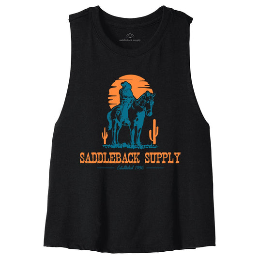 Cowboy & Trusty Steed Crop Top