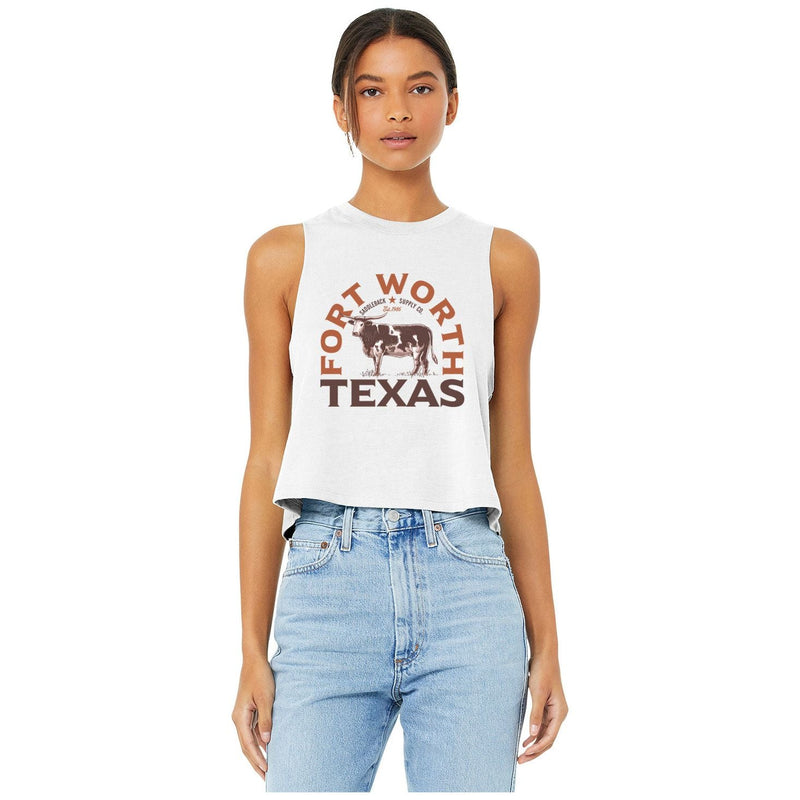 Load image into Gallery viewer, Texas Longhorn Crop Top
