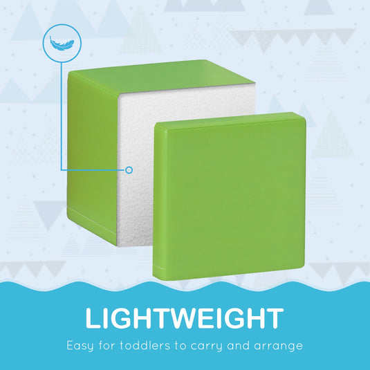 12-Piece Soft Foam Building and Stacking Blocks Toy Set