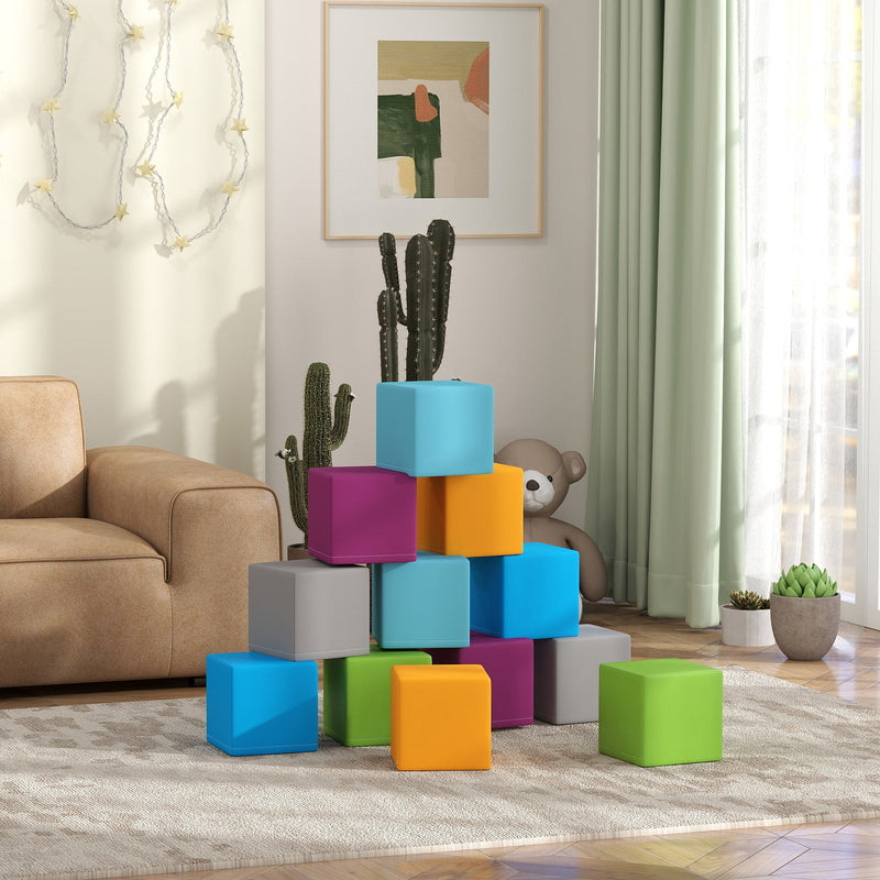 Load image into Gallery viewer, 12-Piece Soft Foam Building and Stacking Blocks Toy Set
