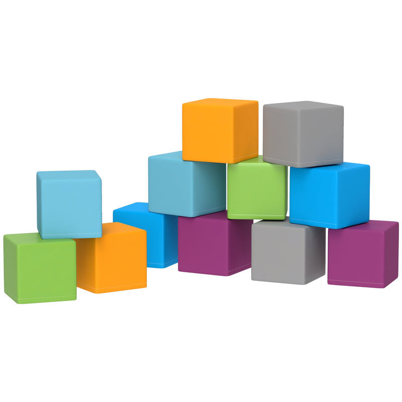Load image into Gallery viewer, 12-Piece Soft Foam Building and Stacking Blocks Toy Set
