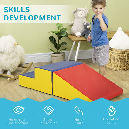 2-Piece Soft Foam Climb and Crawl Activity Playset for Kids