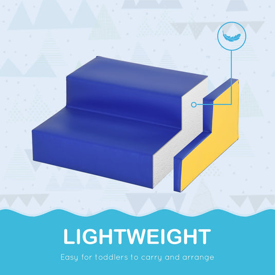 2-Piece Soft Foam Climb and Crawl Activity Playset for Kids