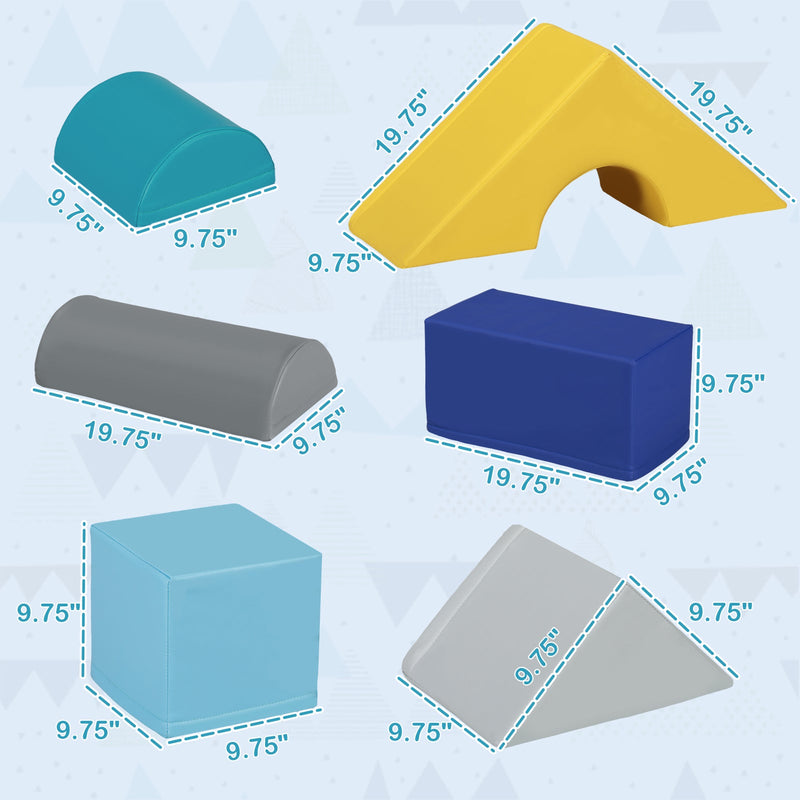 Load image into Gallery viewer, 11-Piece Soft Foam Climbing Blocks Play Set for Toddlers and Babies
