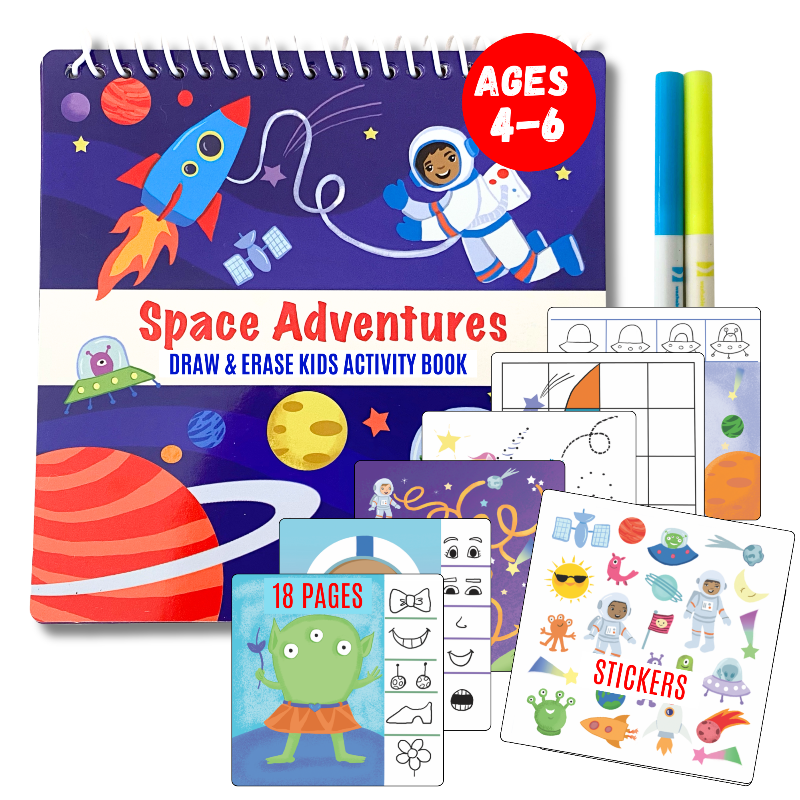 Load image into Gallery viewer, Totebook Kids Dry Erase Travel Activity Book
