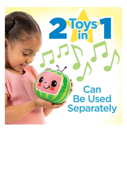 Interactive CoComelon 6V Ride-On Tractor Toy for Kids Ages 1.5-3 Years