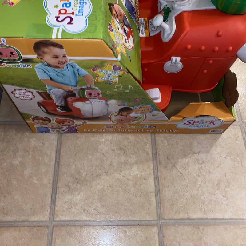 Load image into Gallery viewer, Interactive CoComelon 6V Ride-On Tractor Toy for Kids Ages 1.5-3 Years
