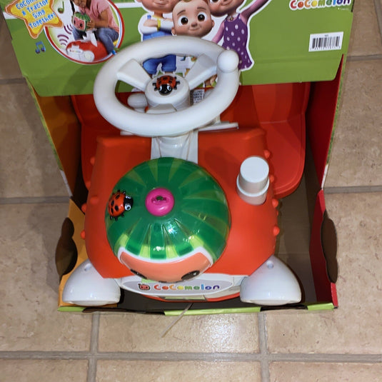 Interactive CoComelon 6V Ride-On Tractor Toy for Kids Ages 1.5-3 Years