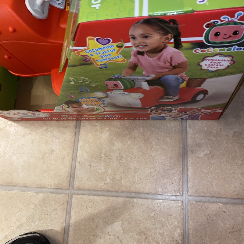 Load image into Gallery viewer, Interactive CoComelon 6V Ride-On Tractor Toy for Kids Ages 1.5-3 Years
