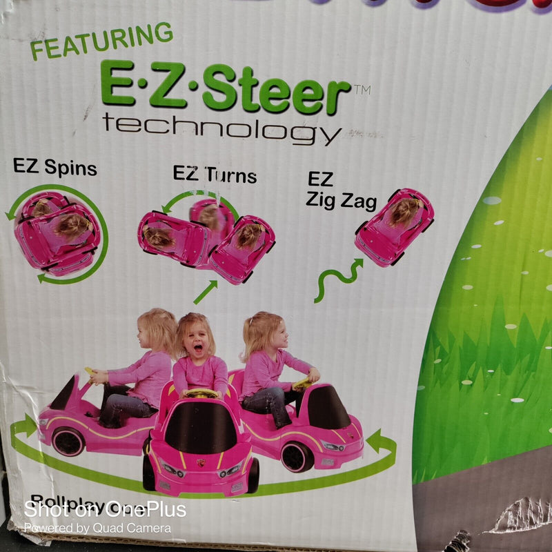 Load image into Gallery viewer, Sparkle and Drive: Dizzy Driver 6-Volt Ride-On Car with Storage in Pink for 18 Months+
