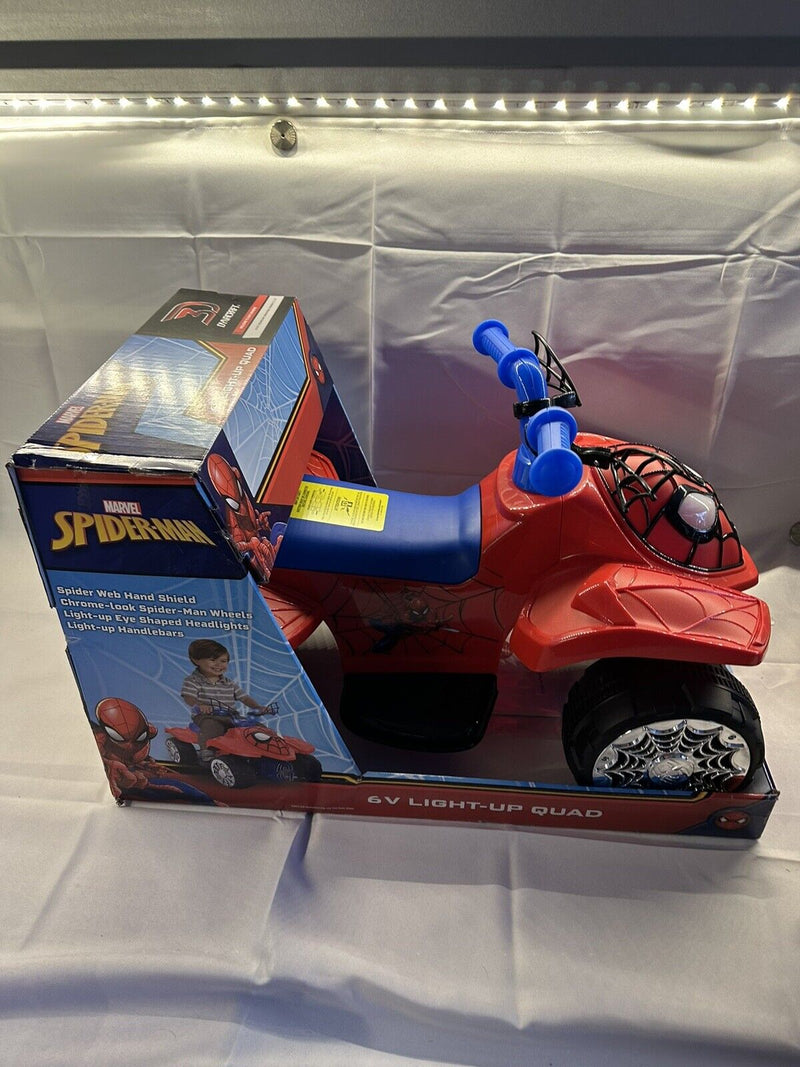 Load image into Gallery viewer, Spider-Man 6V Ride On with Light Up Handle Bars - Brand New in Box!
