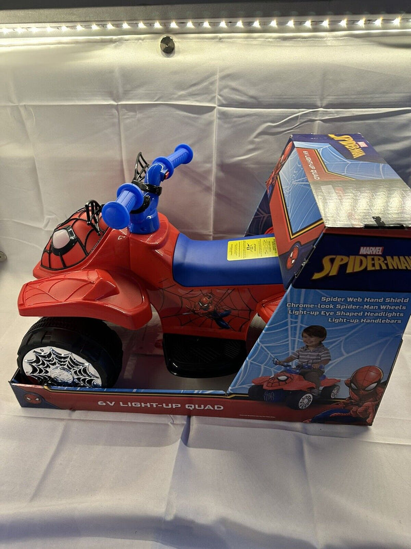 Load image into Gallery viewer, Spider-Man 6V Ride On with Light Up Handle Bars - Brand New in Box!
