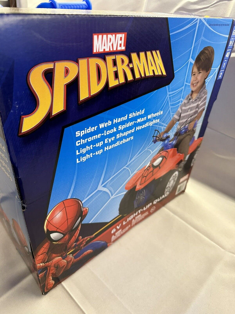 Load image into Gallery viewer, Spider-Man 6V Ride On with Light Up Handle Bars - Brand New in Box!
