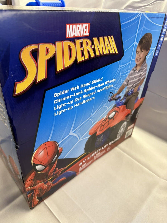Spider-Man 6V Ride On with Light Up Handle Bars - Brand New in Box!