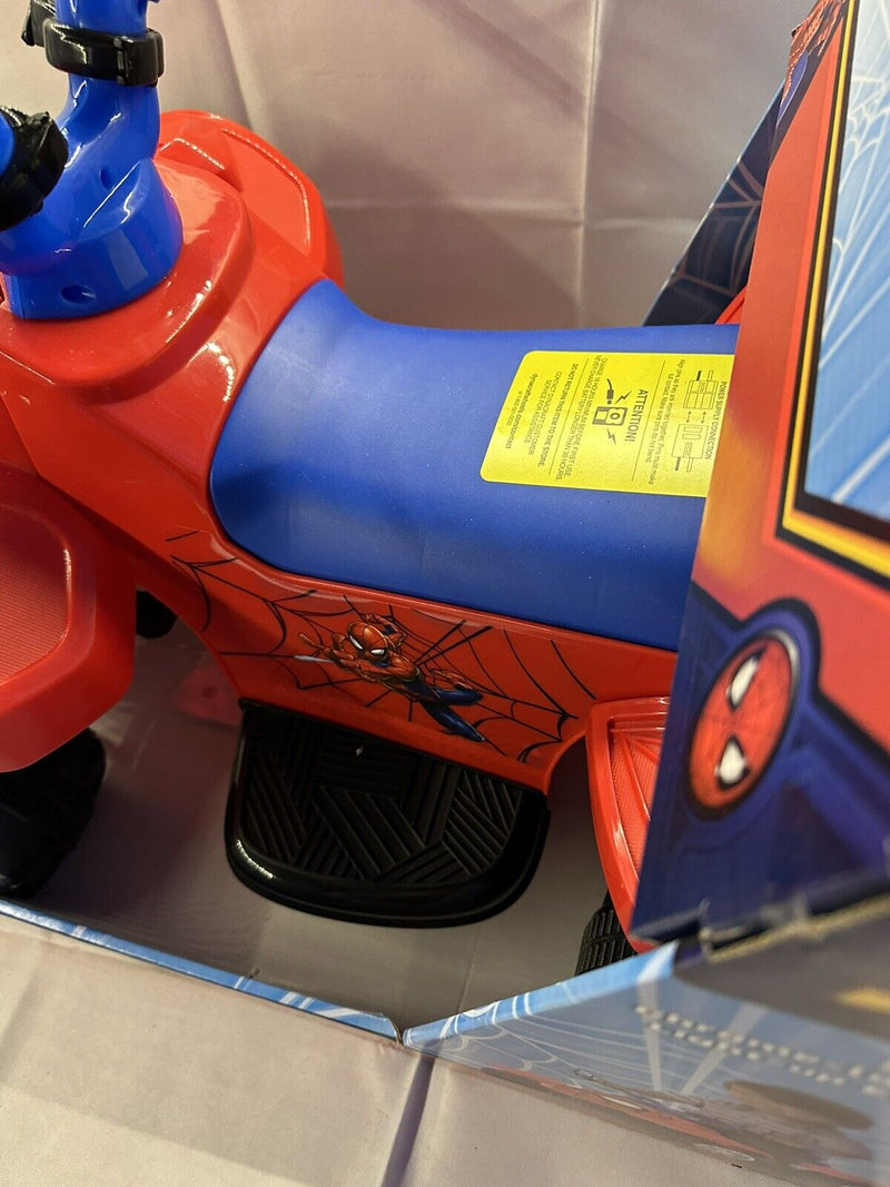 Load image into Gallery viewer, Spider-Man 6V Ride On with Light Up Handle Bars - Brand New in Box!
