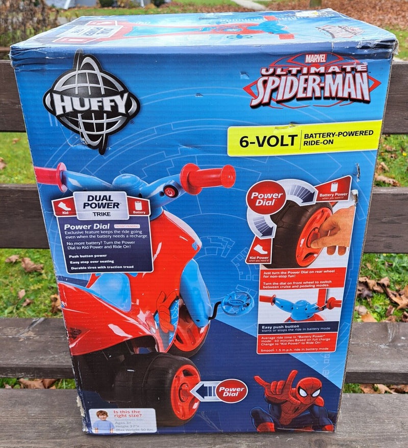 Load image into Gallery viewer, Spider-Man Marvel Huffy 6V Battery Ride On - Brand New in Box!
