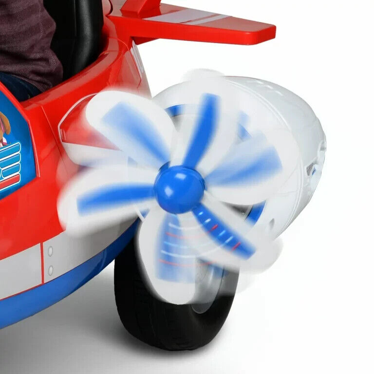 Load image into Gallery viewer, Spinning LED Propellers Ride-On with Storage and Engine Sounds - Paw Patrol Marshall 12V
