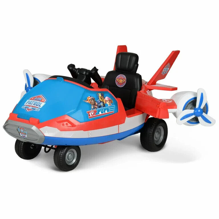 Load image into Gallery viewer, Spinning LED Propellers Ride-On with Storage and Engine Sounds - Paw Patrol Marshall 12V
