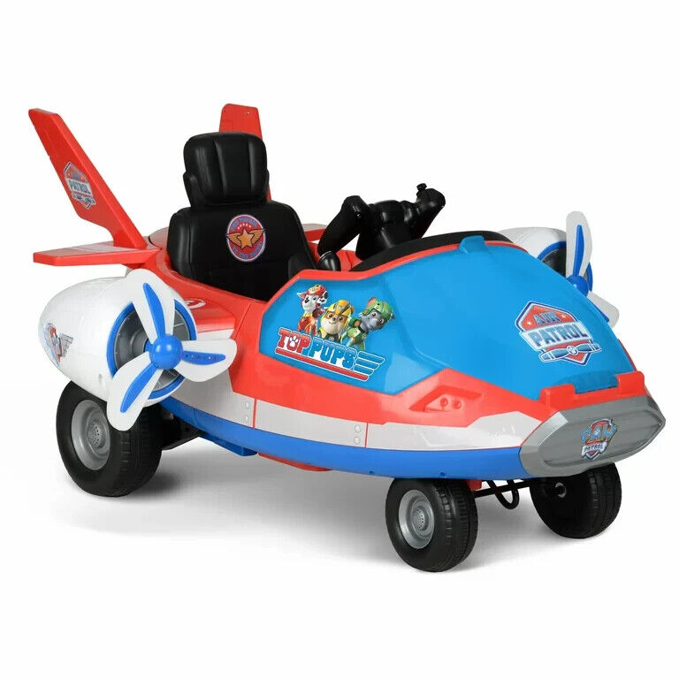 Load image into Gallery viewer, Spinning LED Propellers Ride-On with Storage and Engine Sounds - Paw Patrol Marshall 12V
