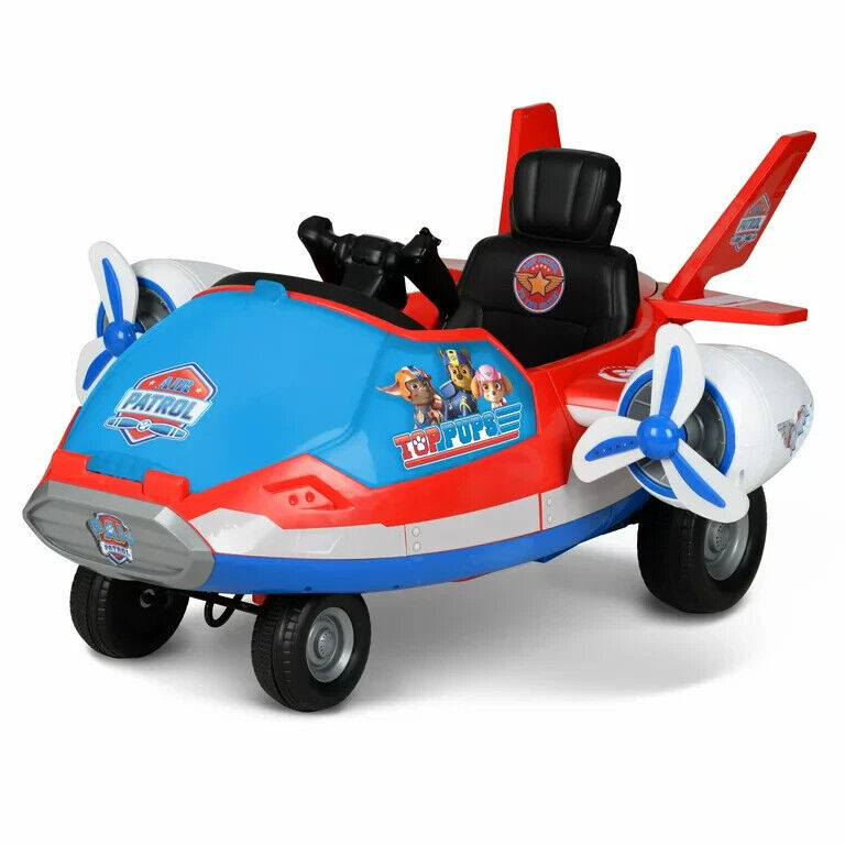 Load image into Gallery viewer, Spinning LED Propellers Ride-On with Storage and Engine Sounds - Paw Patrol Marshall 12V
