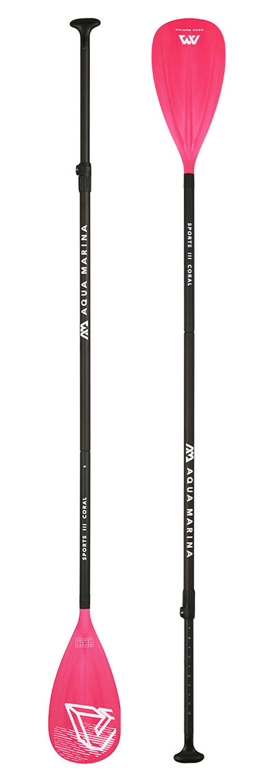 Load image into Gallery viewer, SPORTS III CORAL Adjustable Aluminum iSUP Paddle (CORAL Exclusive)
