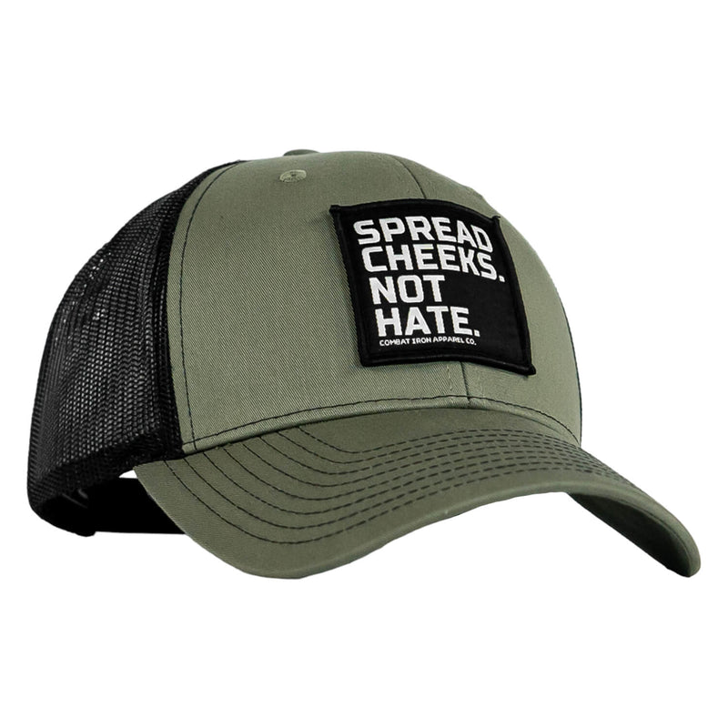 Load image into Gallery viewer, SPREAD CHEEKS. NOT HATE. Patch Snapback HAT
